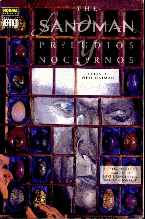 Portada ampliada de THE SANDMAN PRELUDIOS NOCTURNOS