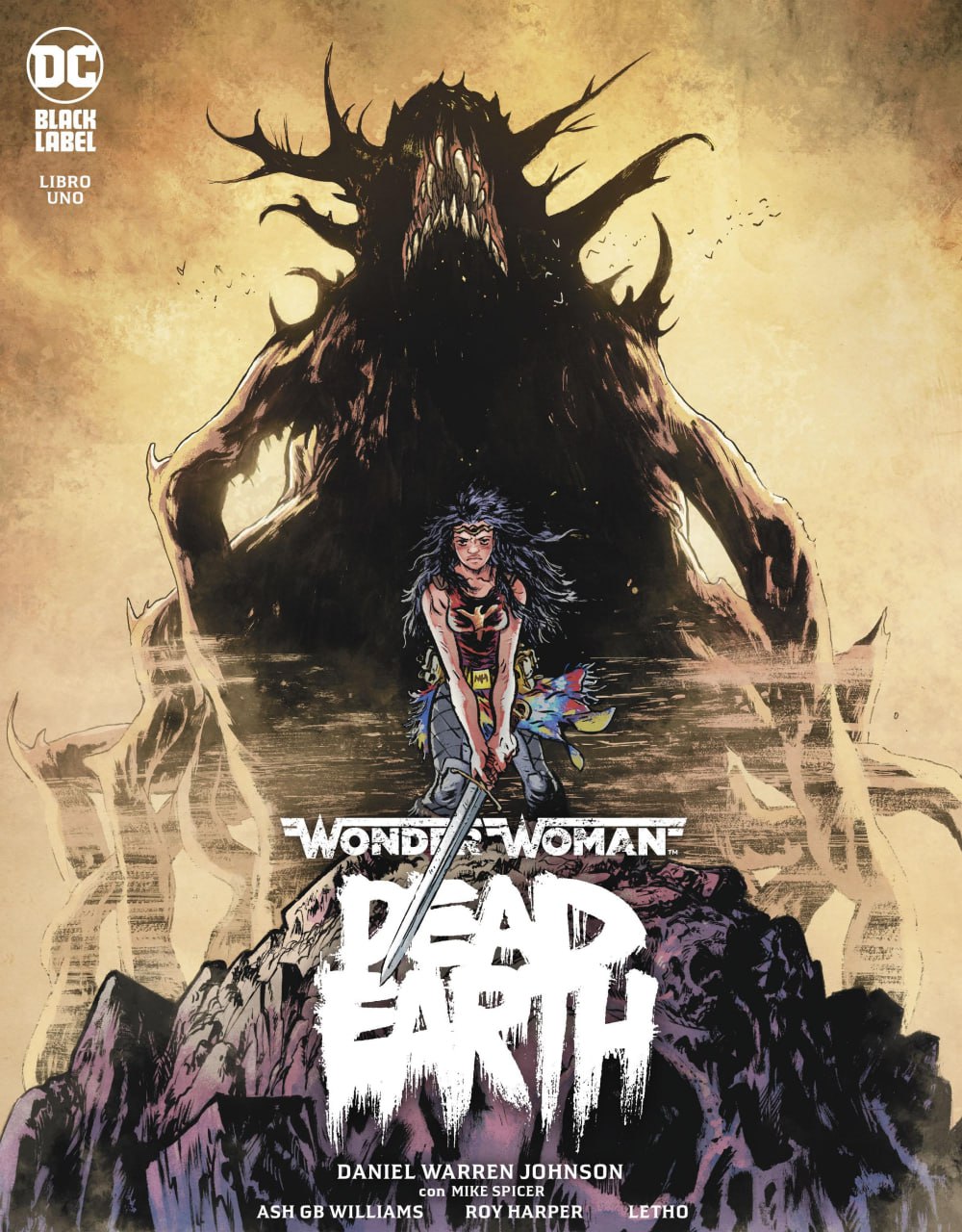 Portada ampliada de Wonder Woman Dead Earth