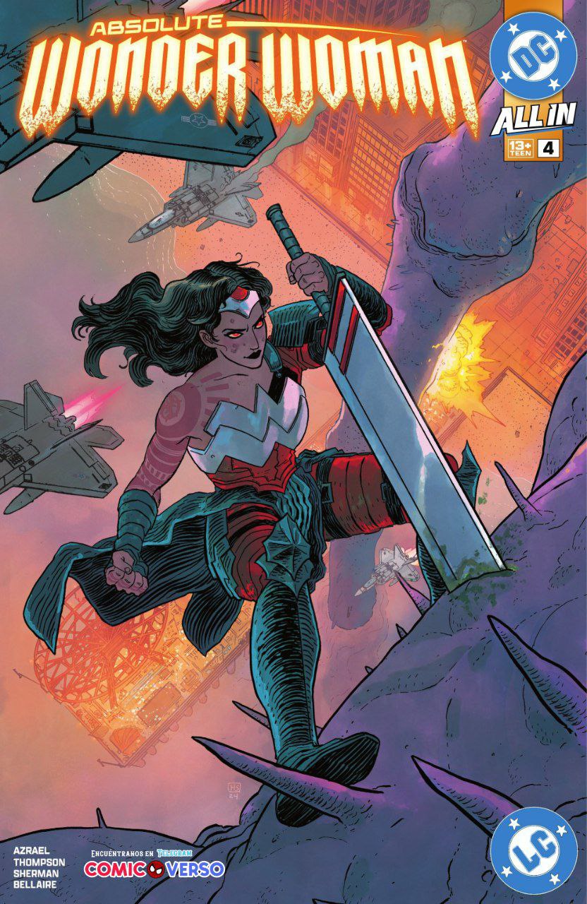 Portada ampliada de Absolute Wonder Woman