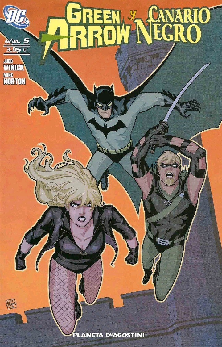 Portada ampliada de Green Arrow y Canario Negro