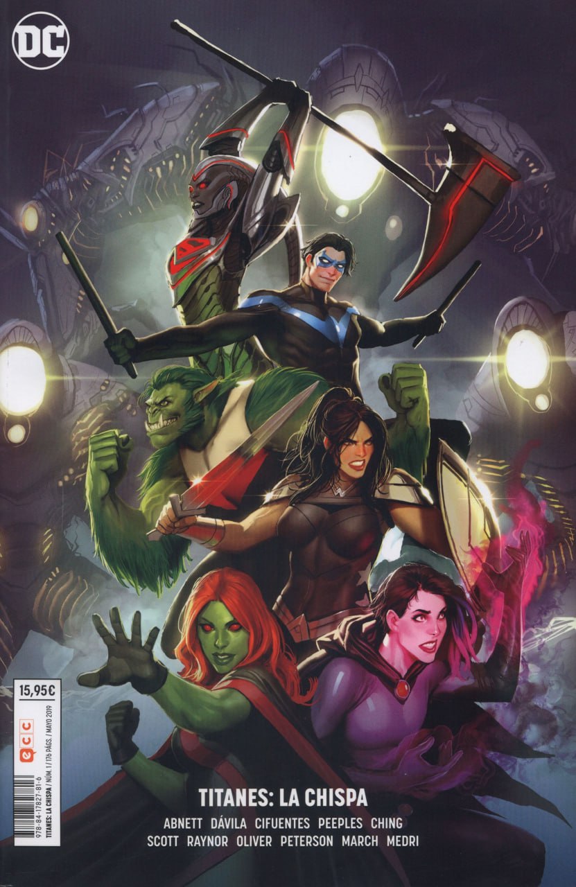 Portada ampliada de TITANES: LA CHISPA