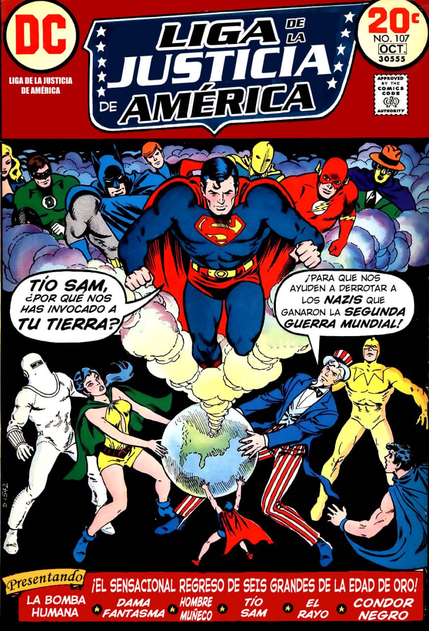 Portada ampliada de Liga de la Justicia de América