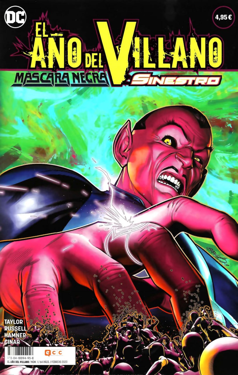 Portada ampliada de EL AÑO DEL VILLANO MASCARA NEGRA - SINESTRO