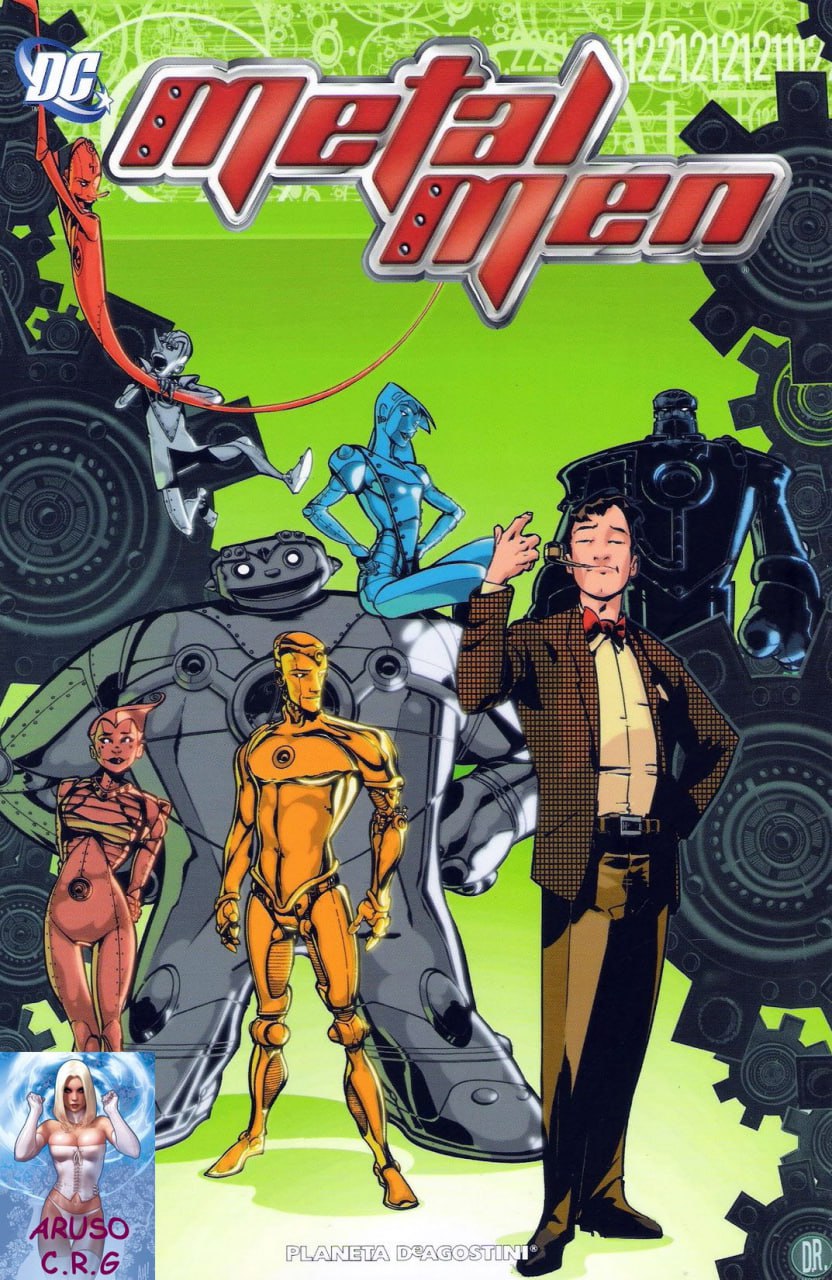 Portada ampliada de Metal Men