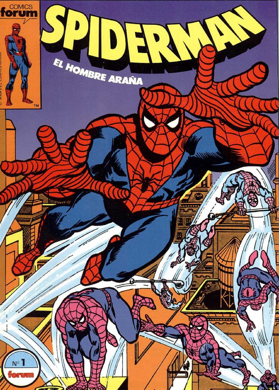 Portada ampliada de SPIDERMAN