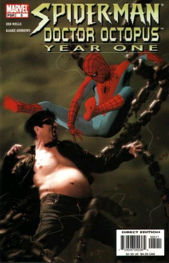 Portada ampliada de SPIDER-MAN DOCTOR OCTOPUS YEAR ONE
