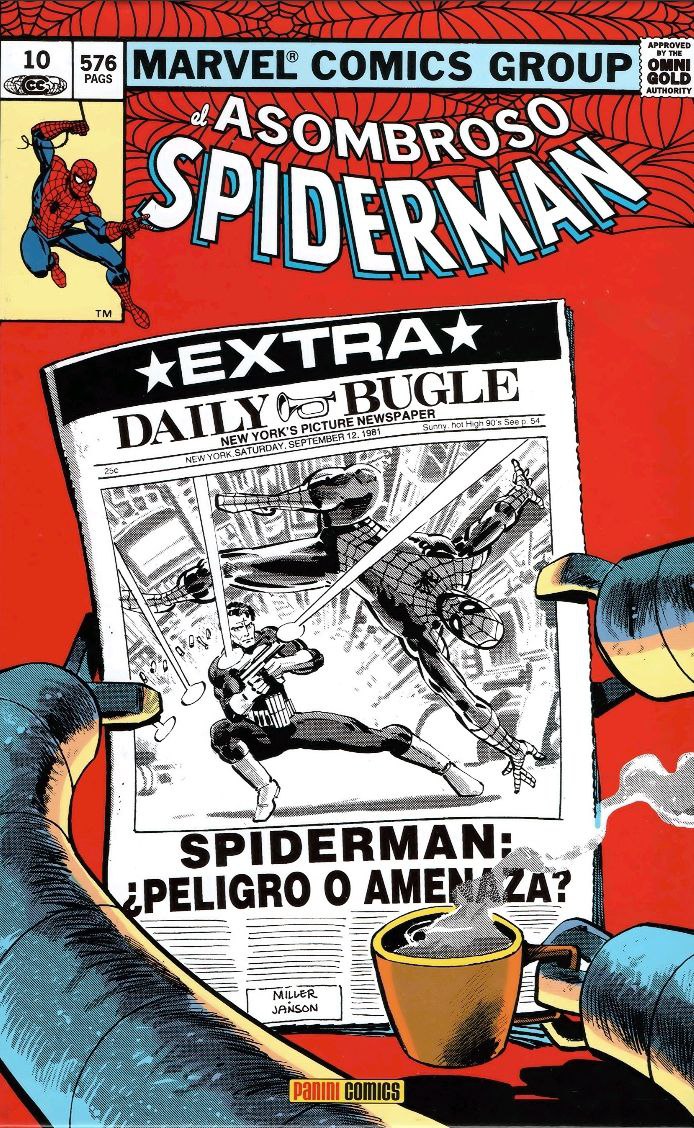Portada ampliada de Asombroso Spiderman