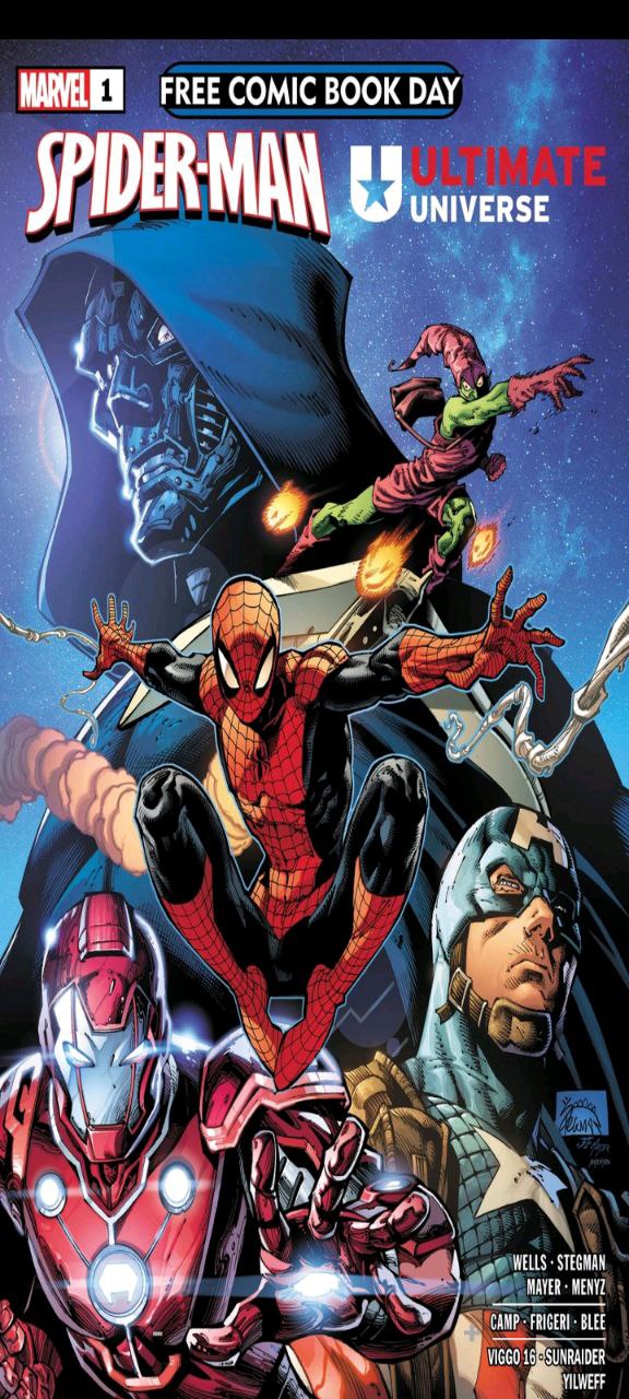Portada ampliada de SPIDER-MAN ULTIMATE UNIVERSE