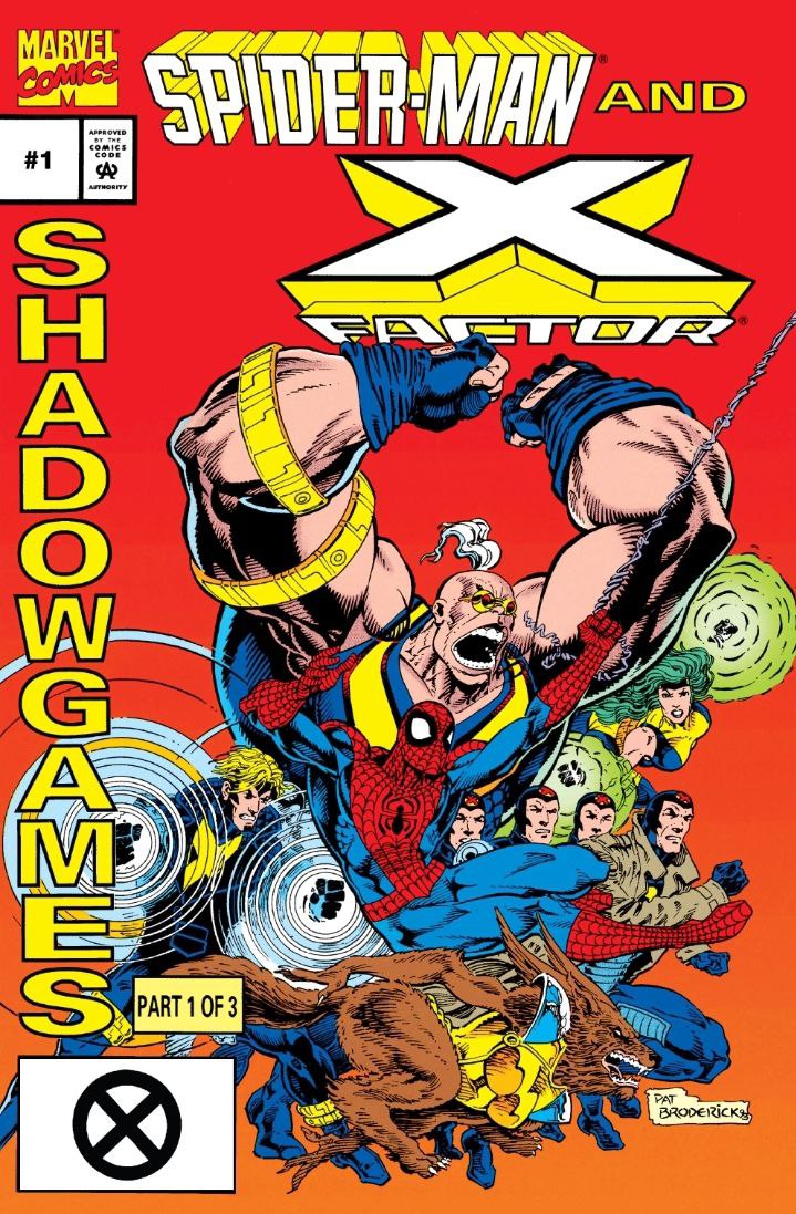 Portada ampliada de Spider-Man and X-Factor: Shadowgames