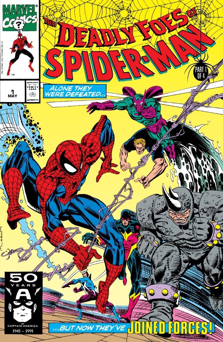 Portada ampliada de Deadly Foes of Spider-Man