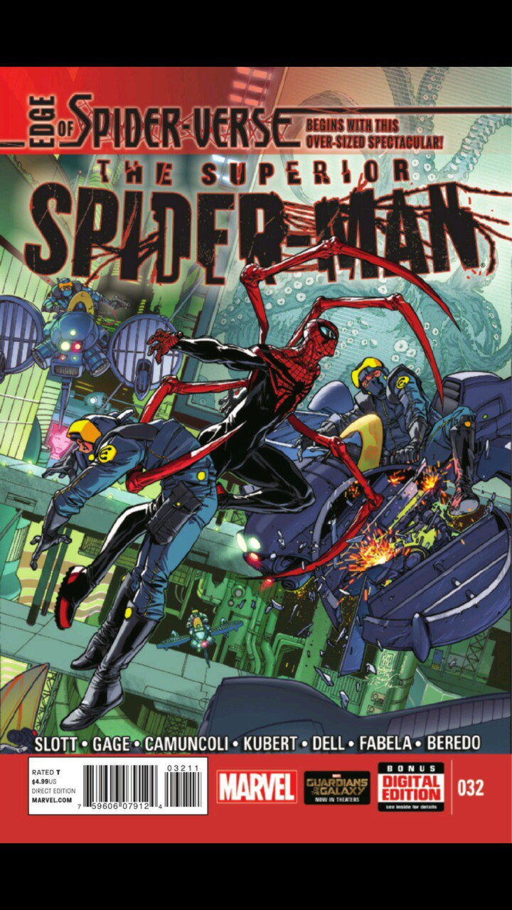 Portada ampliada de THE SUPERIOR SPIDER-MAN