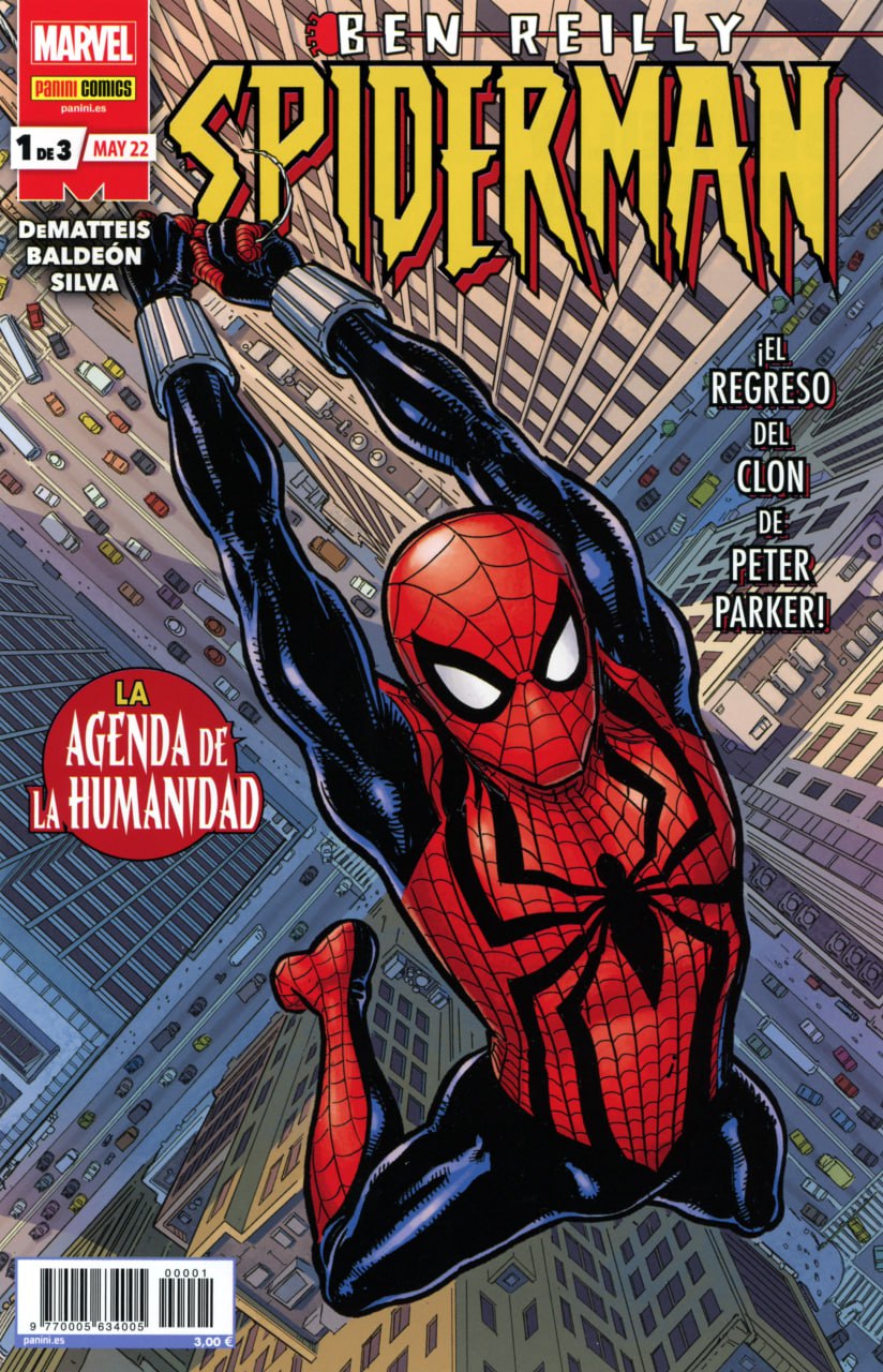 Portada ampliada de Ben Reilly Spiderman