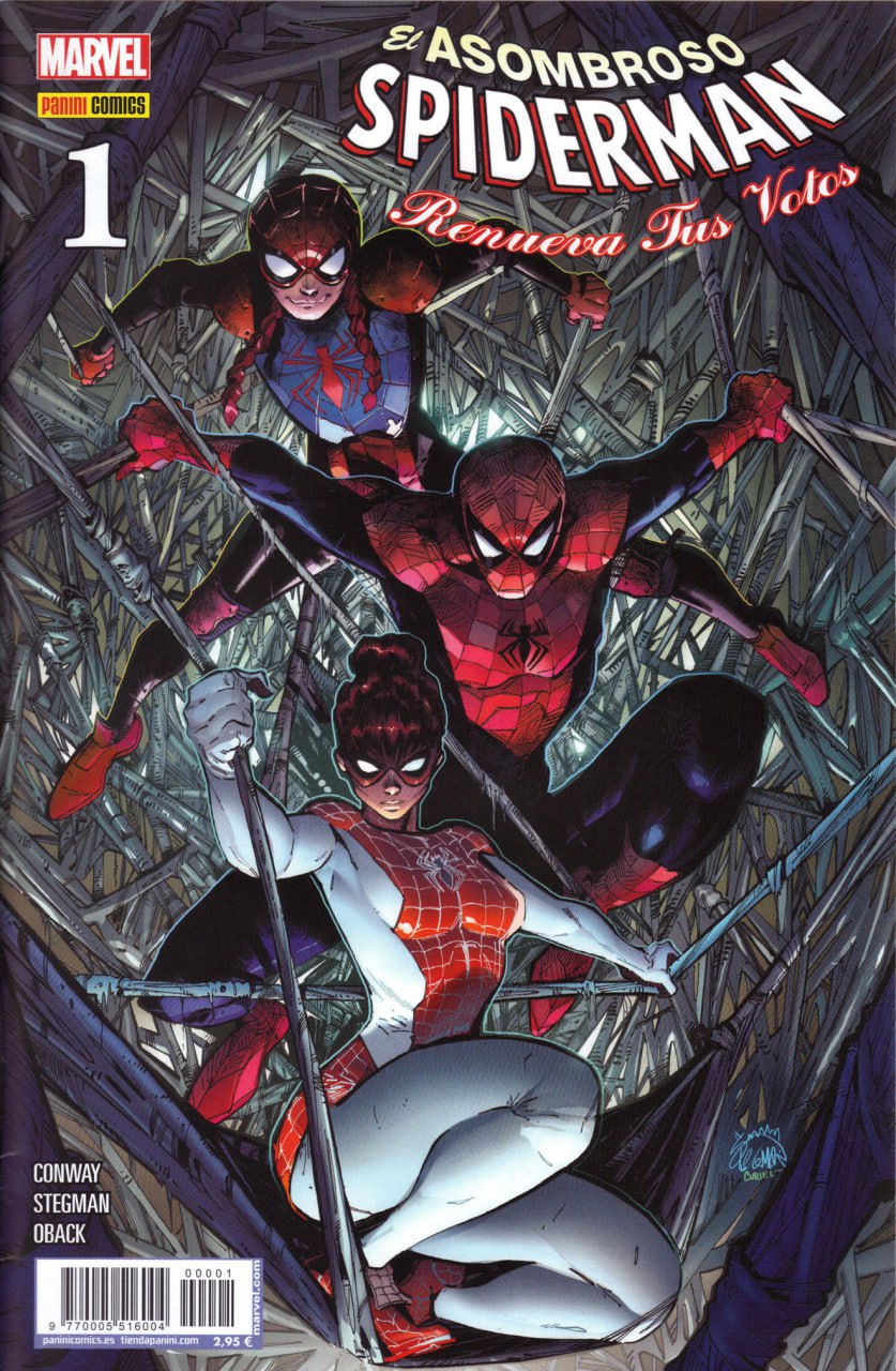 Portada ampliada de El Asombroso Spiderman: Renacer Tus Veles