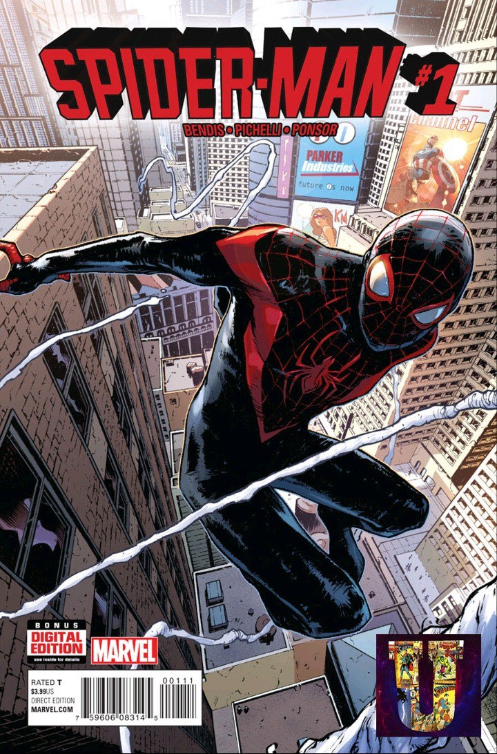 Portada ampliada de SPIDER-MAN