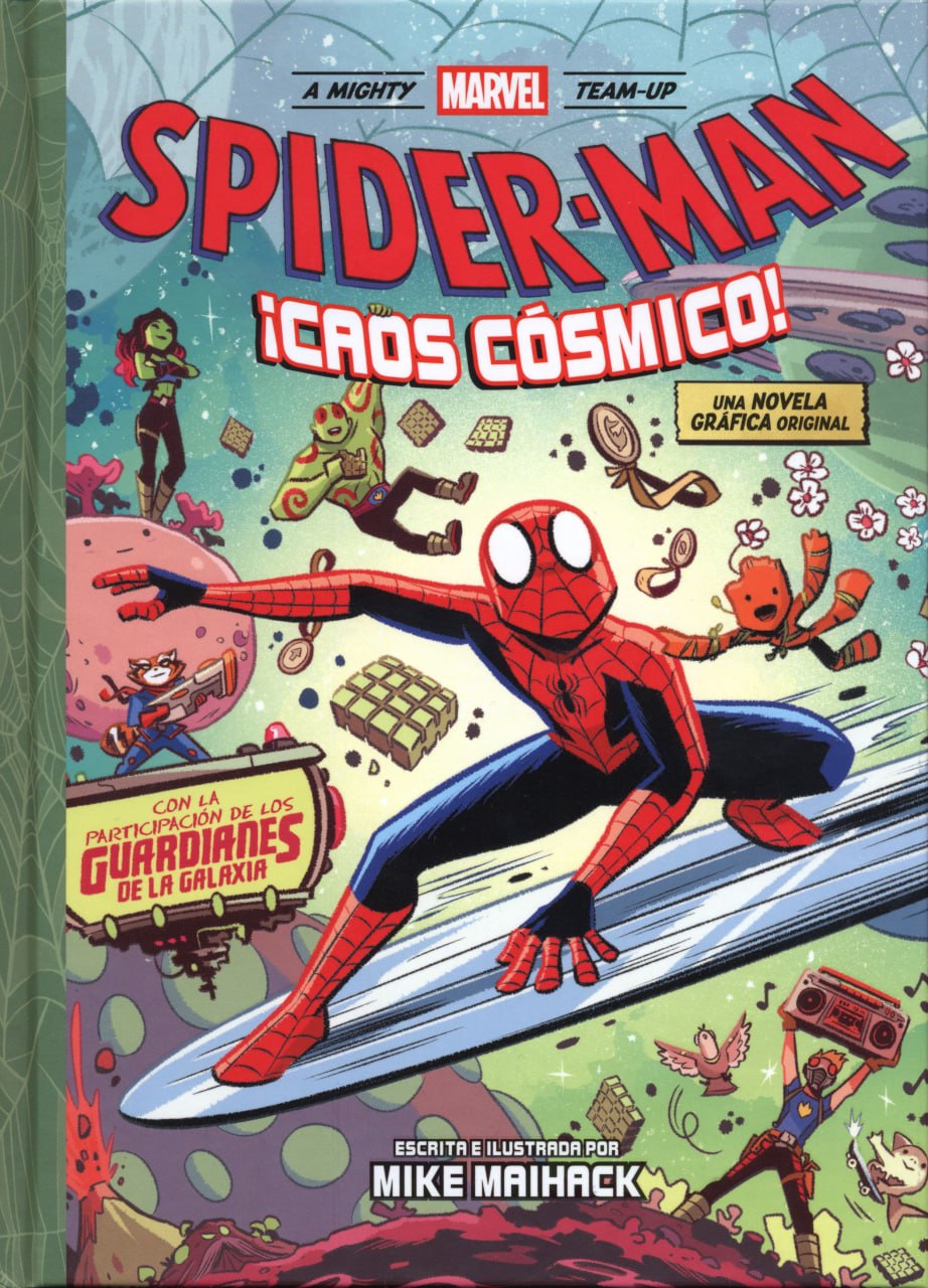 Portada ampliada de SPIDER-MAN ¡CROS CÓSMICO!