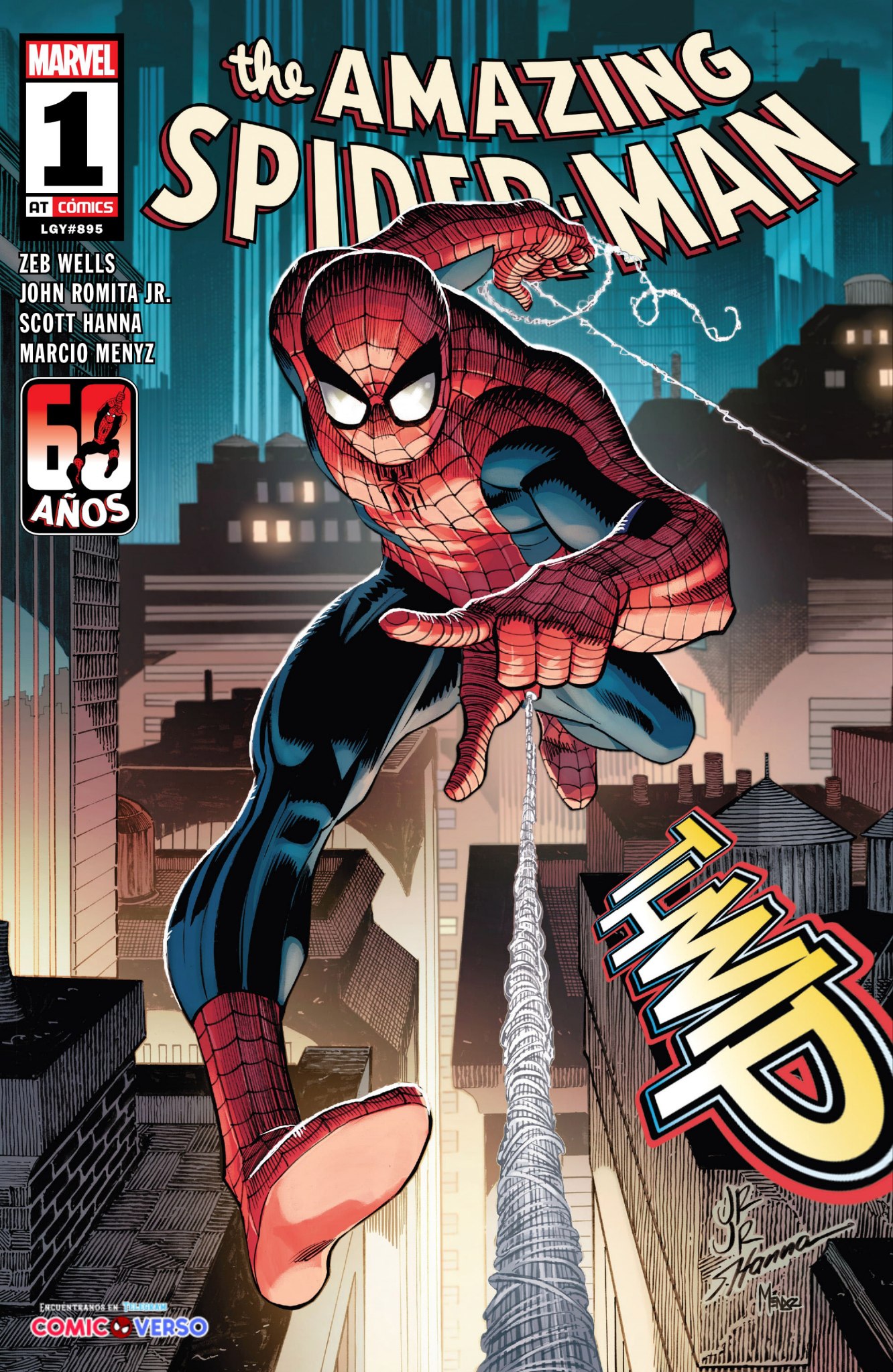 Portada ampliada de the AMAZING SPIDER-MAN