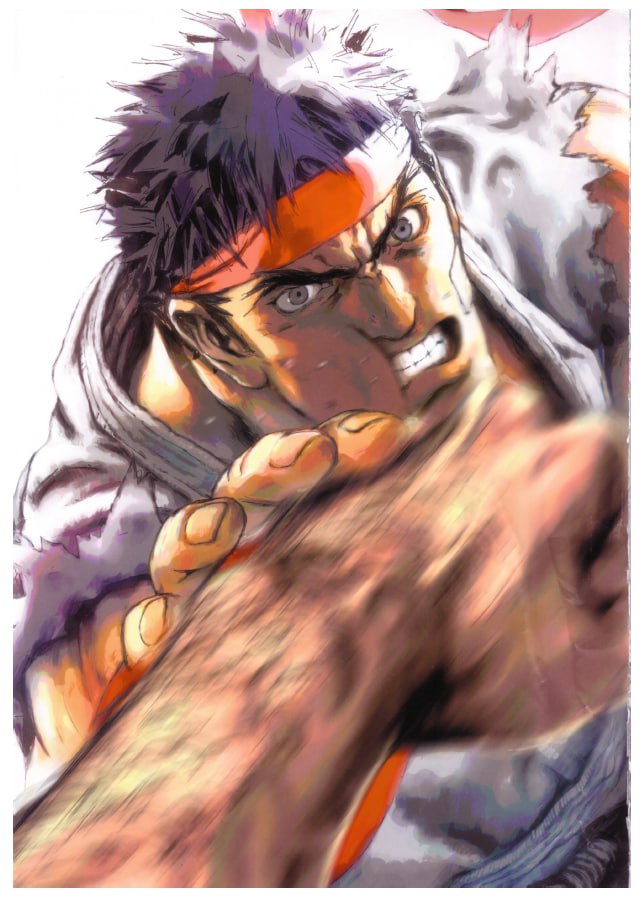 Portada ampliada de Artbook The Art of Street Fighter
