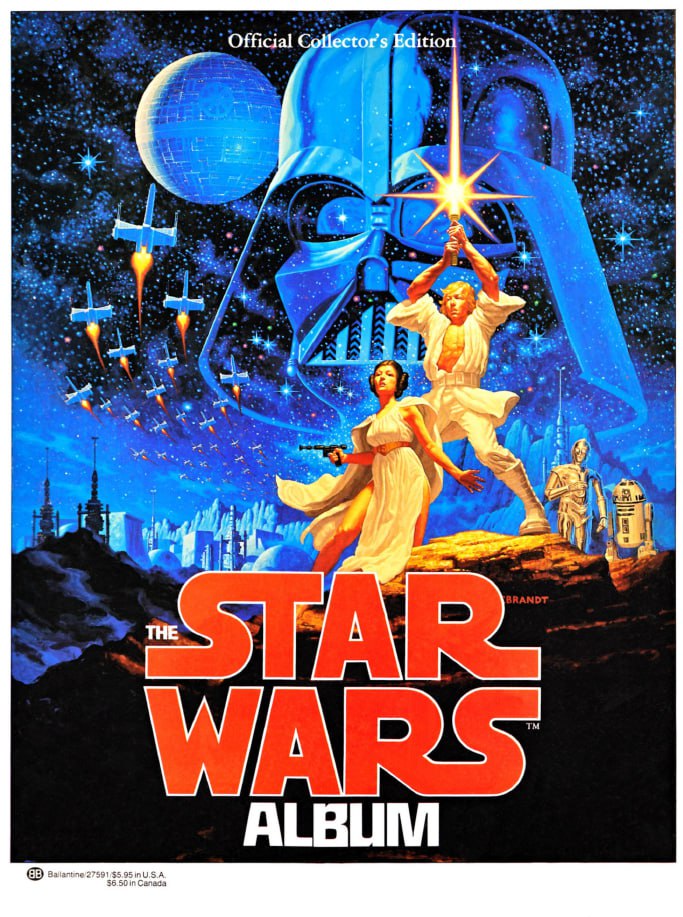 Portada ampliada de THE STAR WARS ALBUM