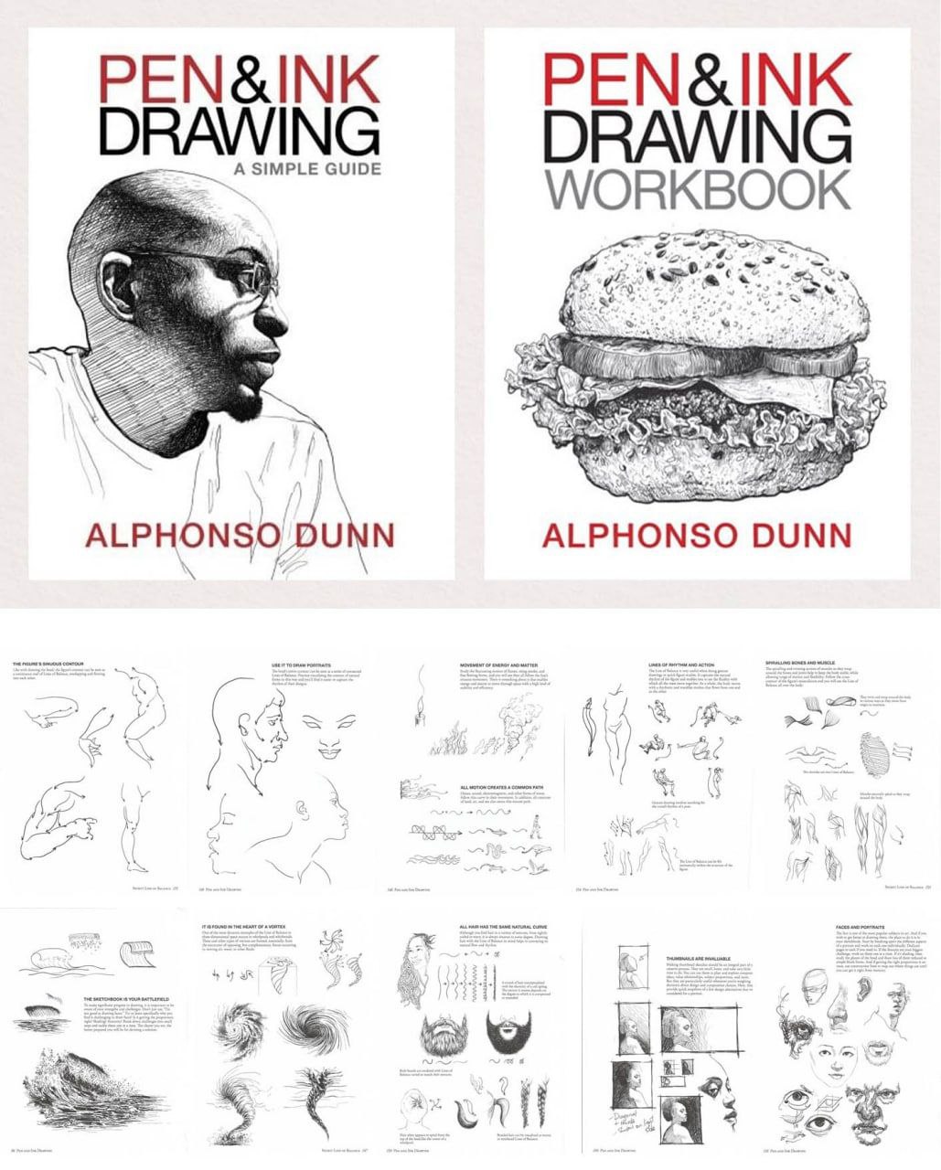 Portada ampliada de PEN&INK DRAWING A SIMPLE GUIDE PEN&INK DRAWING WORKBOOK