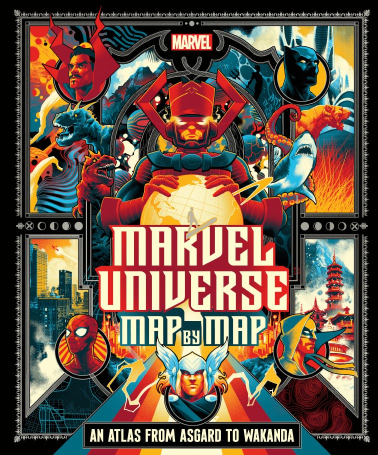 Portada ampliada de MARVEL UNIVERSE MAP BY MAP