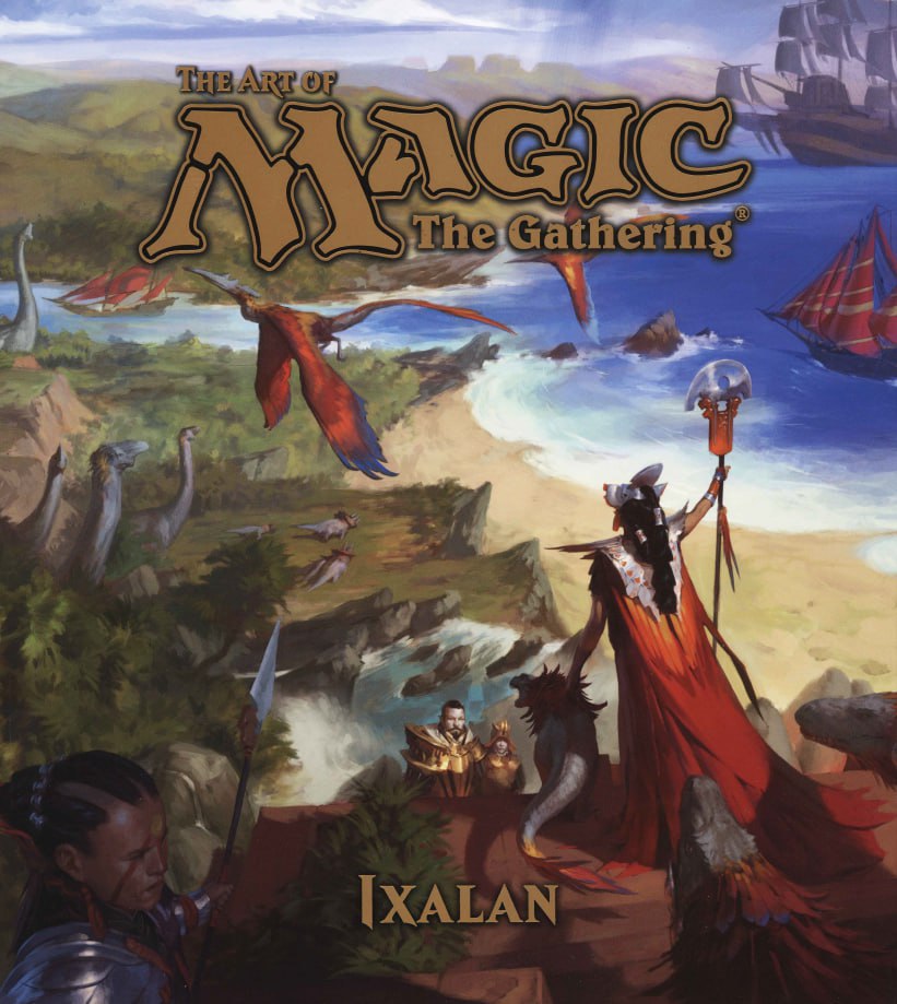 Portada ampliada de The Art of Magic: The Gathering Ixalan