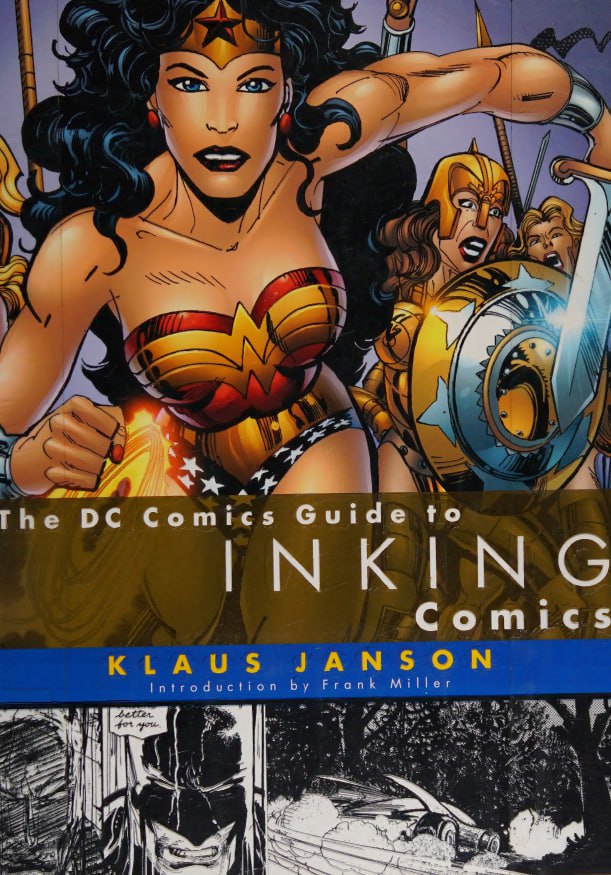 Portada ampliada de The DC Comics Guide to INKING Comics
