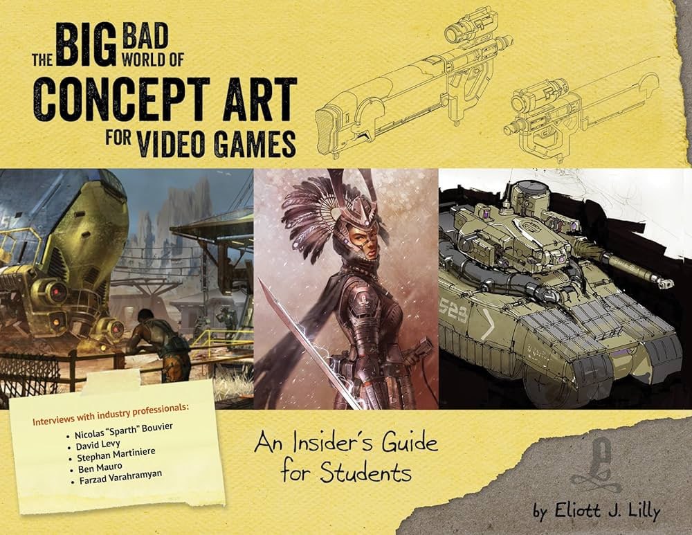 Portada ampliada de THE BIG BAD WORLD OF CONCEPT ART FOR VIDEO GAMES