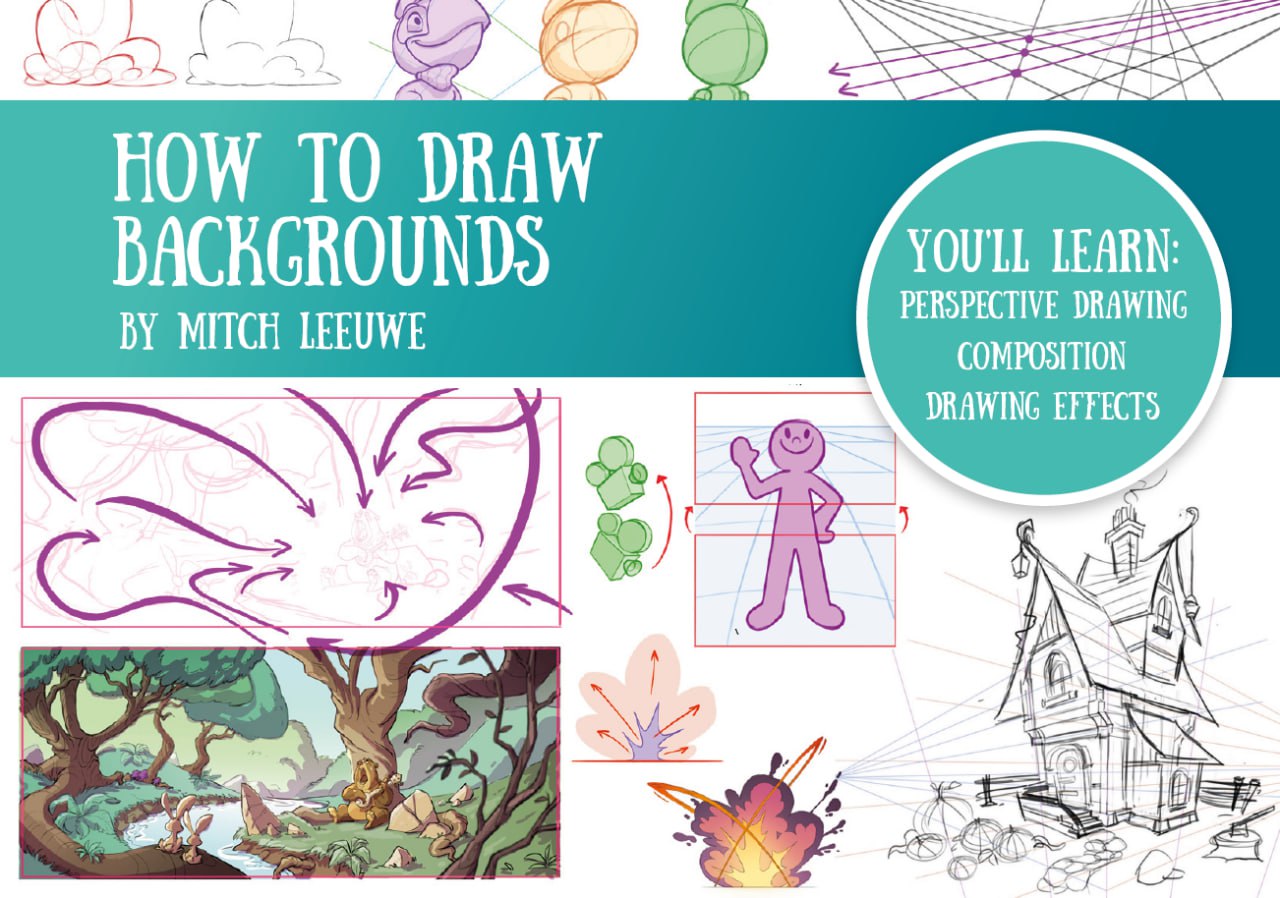 Portada ampliada de How to Draw Backgrounds