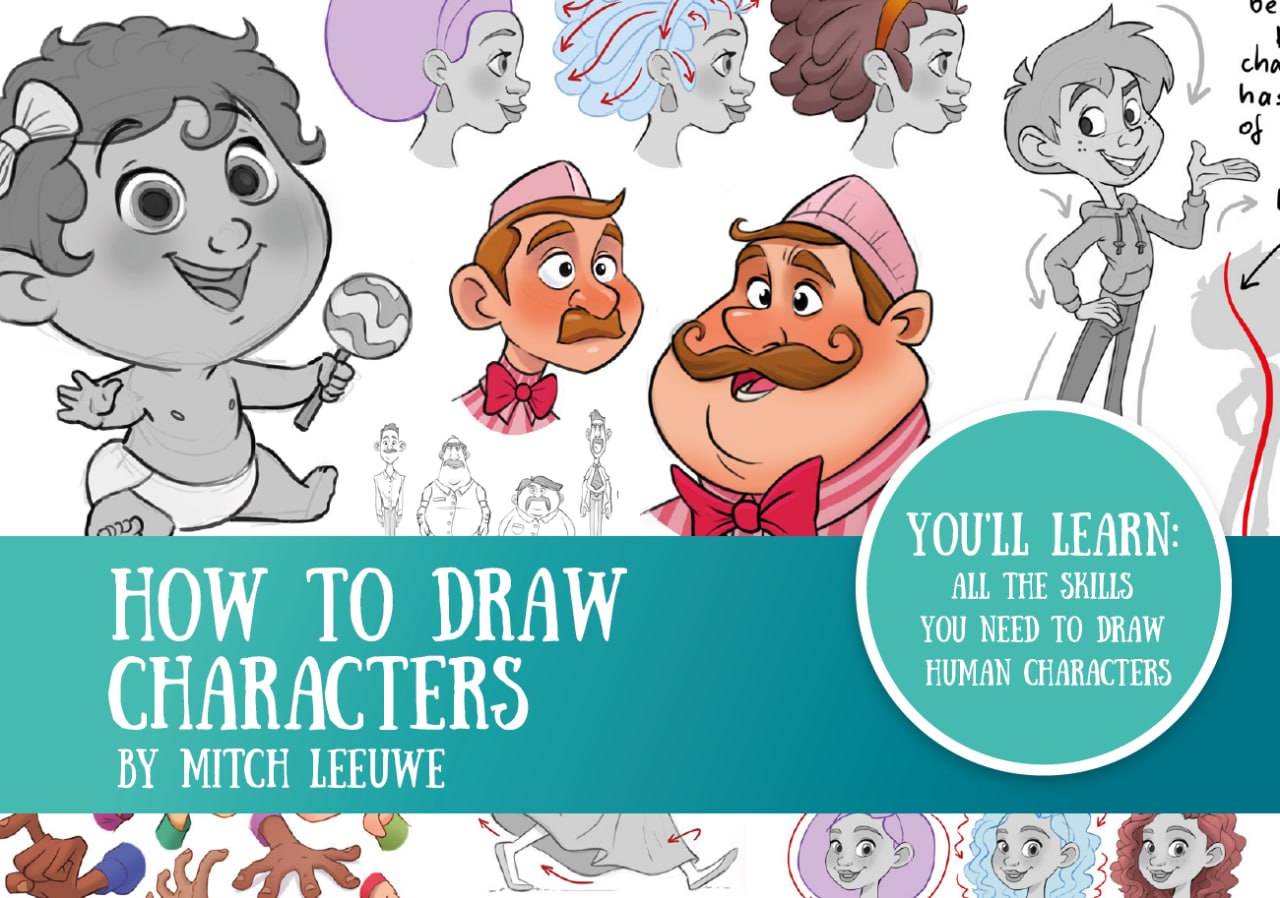 Portada ampliada de HOW TO DRAW CHARACTERS