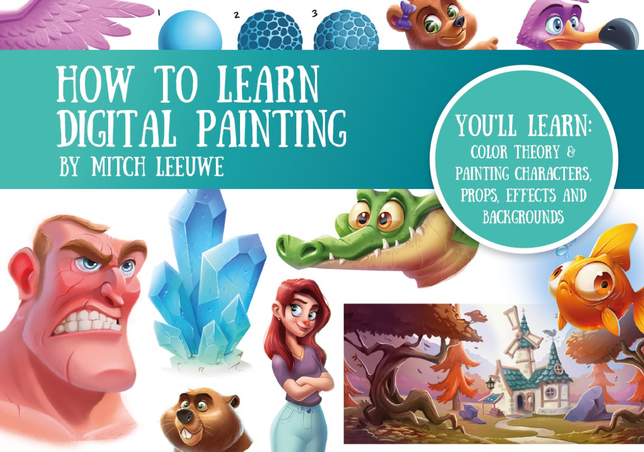 Portada ampliada de HOW TO LEARN DIGITAL PAINTING