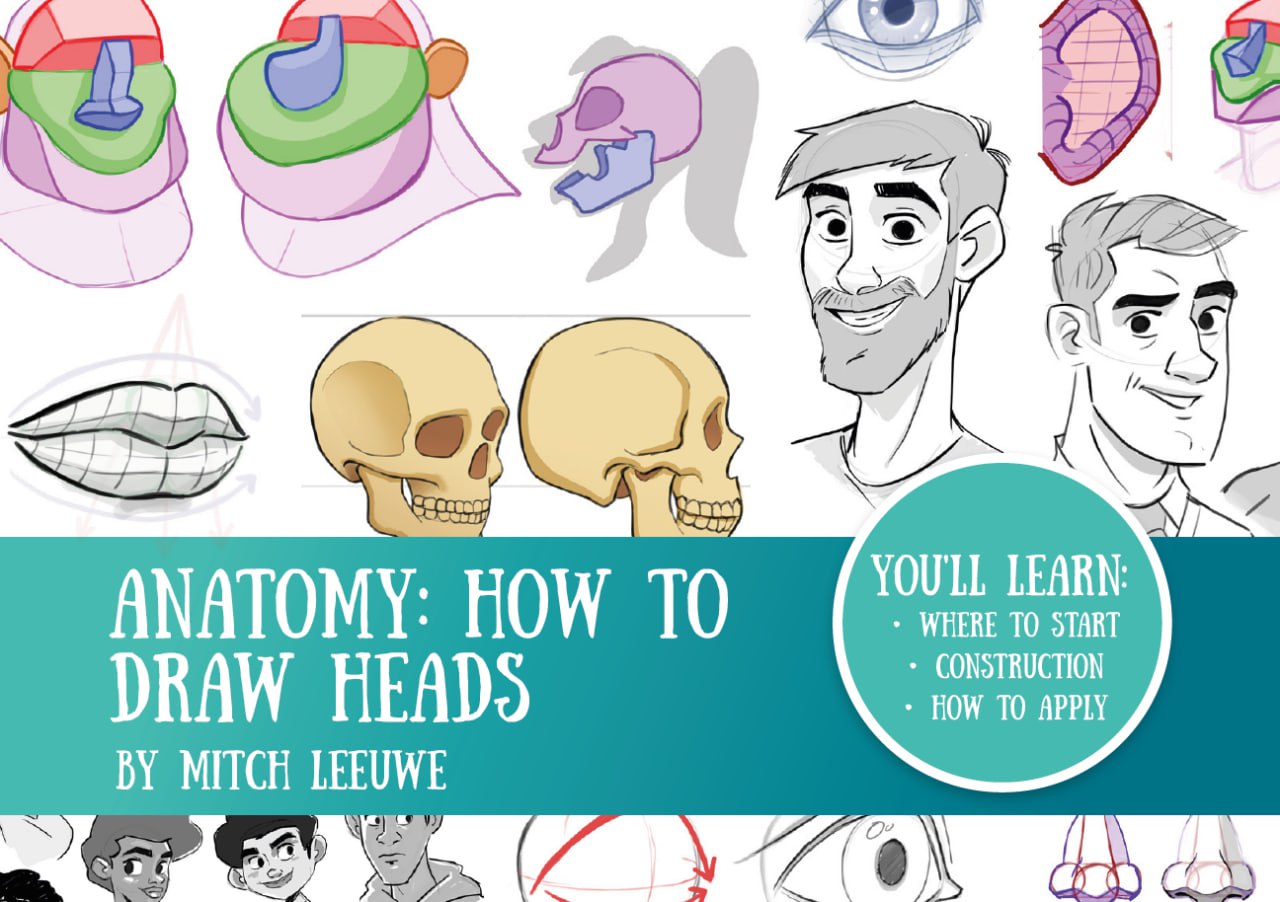 Portada ampliada de ANATOMY: HOW TO DRAW HEADS