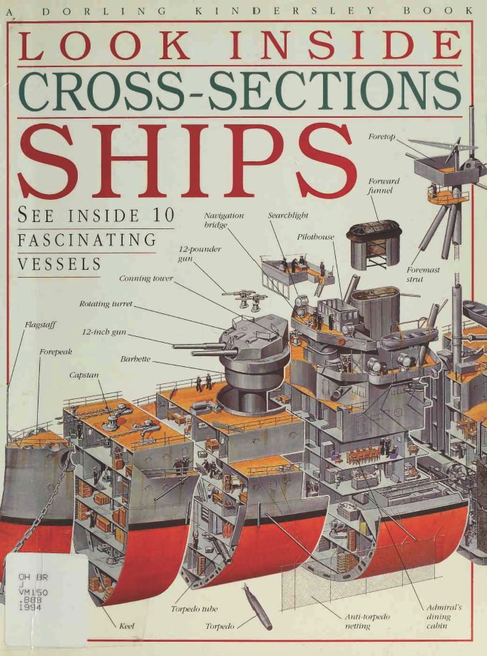 Portada ampliada de LOOK INSIDE CROSS-SECTIONS SHIPS