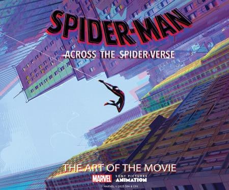 Portada ampliada de SPIDER-MAN ACROSS THE SPIDER-VERSE THE ART OF THE MOVIE