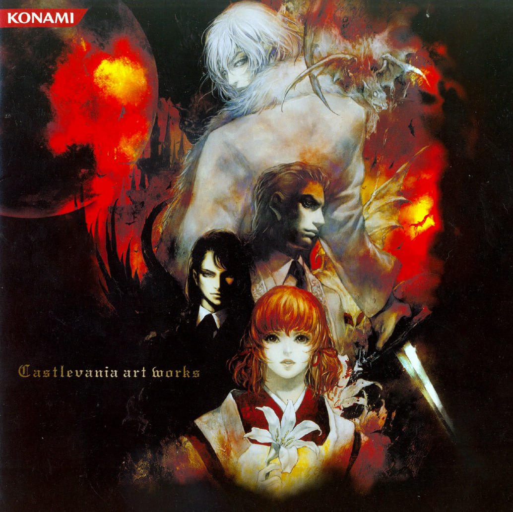 Portada ampliada de Castlevania art works