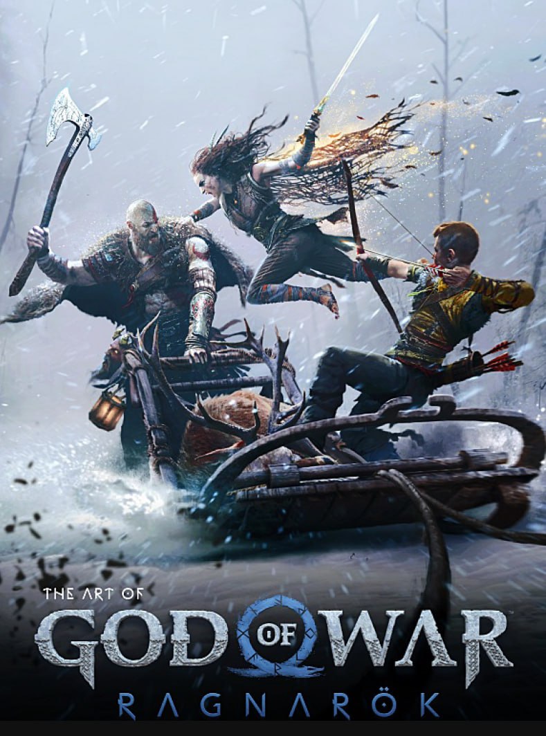 Portada ampliada de THE ART OF GOD OF WAR RAGNAROK