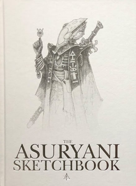 Portada ampliada de THE ASURYANI SKETCHBOOK