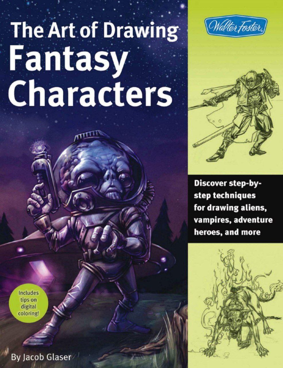 Portada ampliada de The Art of Drawing Fantasy Characters
