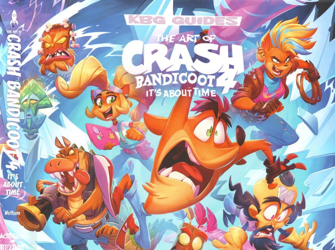 Portada ampliada de The Art of Crash Bandicoot 4: It's About Time