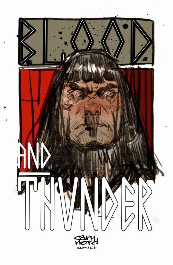 Portada ampliada de BLOOD AND THUNDER