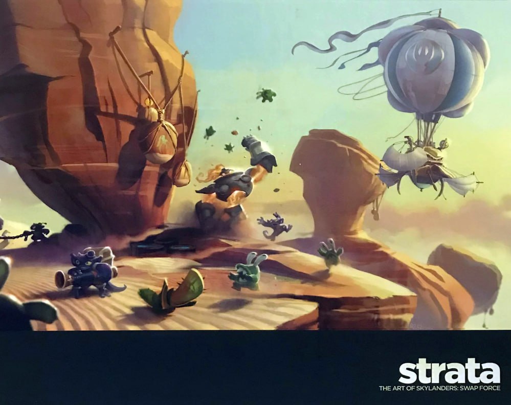 Portada ampliada de Strata The Art of Skylanders Swap Force