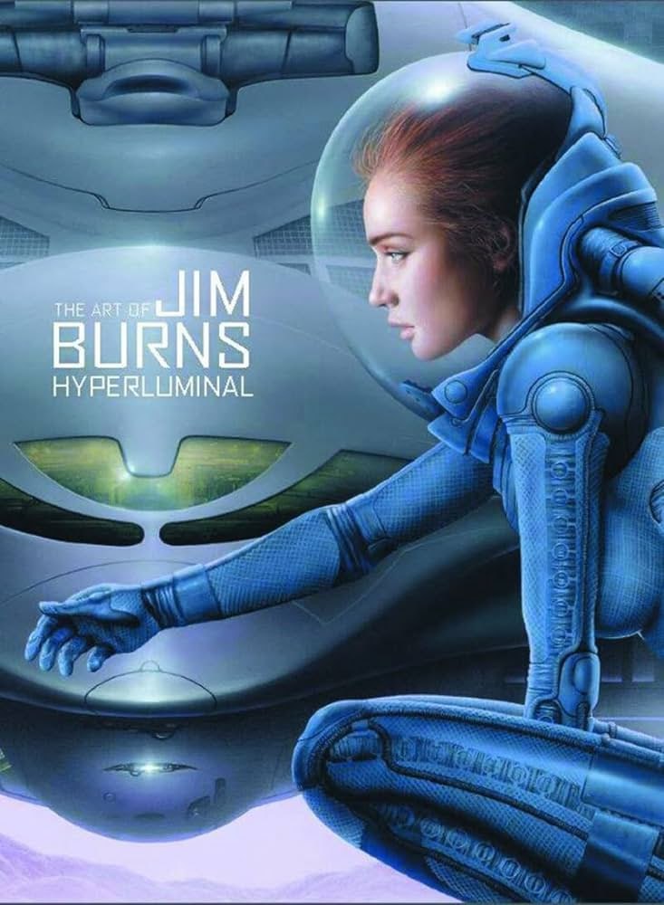 Portada ampliada de THE ART OF JIM BURNS HYPERLUMINAL