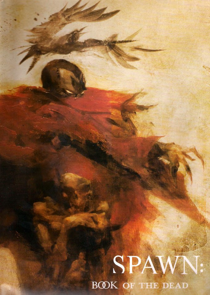 Portada ampliada de SPAWN: BOOK OF THE DEAD