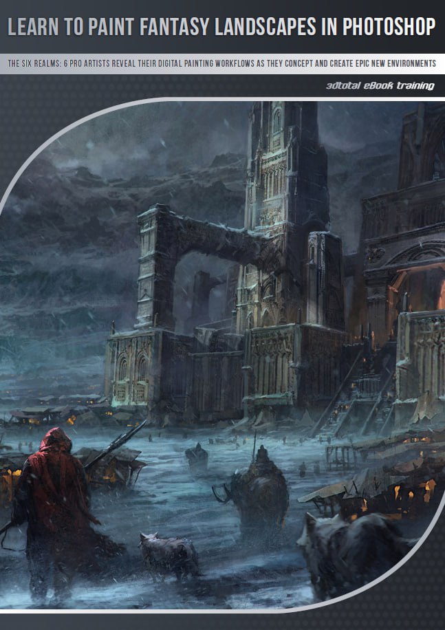 Portada ampliada de LEARN TO PAINT FANTASY LANDSCAPES IN PHOTOSHOP