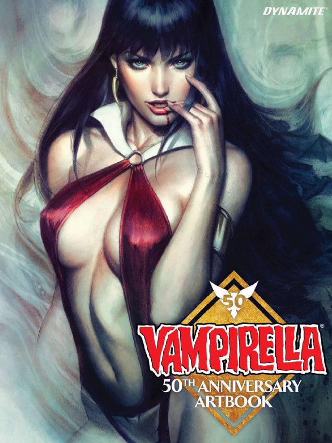 Portada ampliada de VAMPIRELLA 50TH ANNIVERSARY ARTBOOK