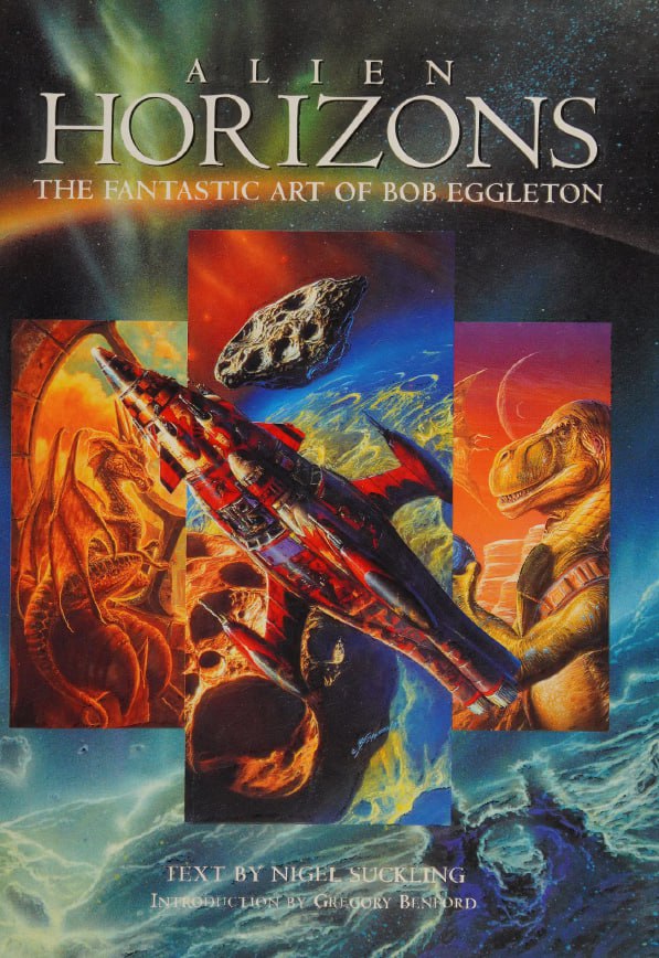 Portada ampliada de ALIEN HORIZONS THE FANTASTIC ART OF BOB EGGLETON