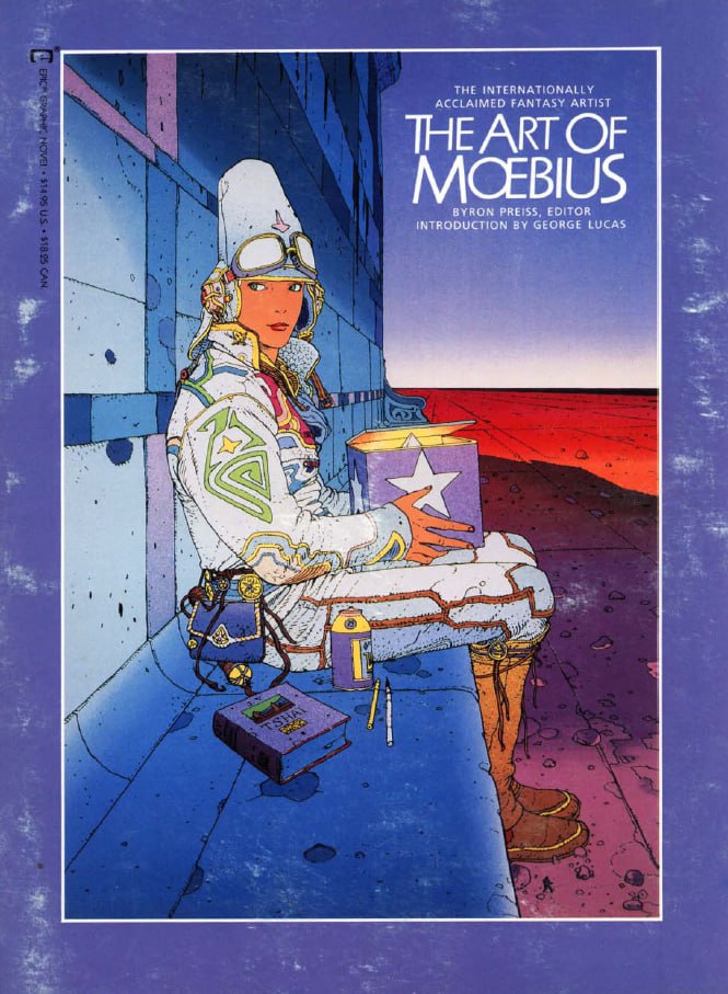 Portada ampliada de The Art of Moebius