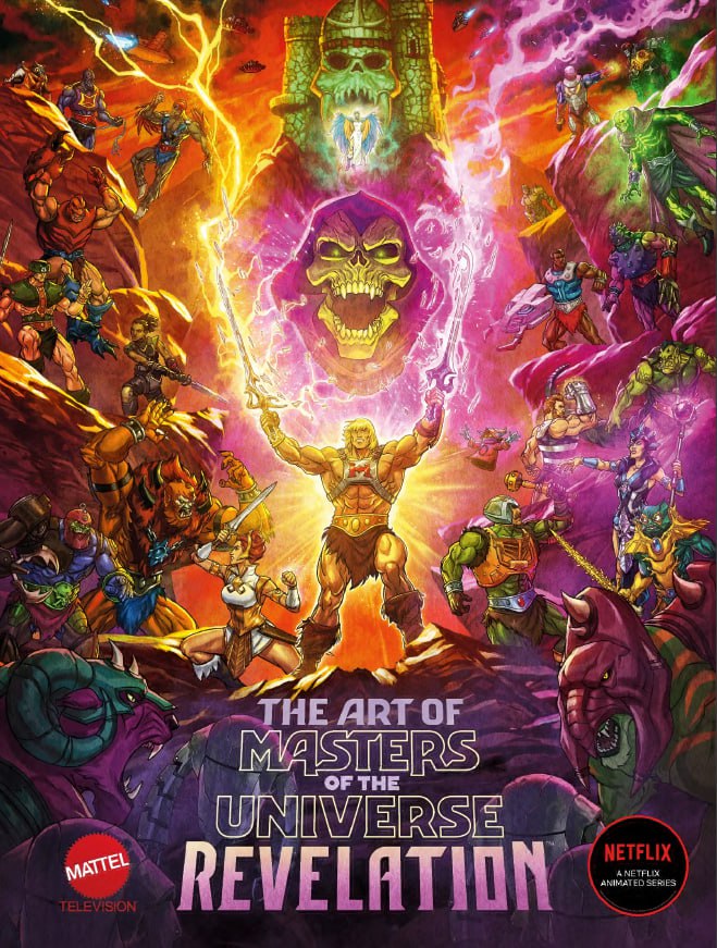 Portada ampliada de THE ART OF MASTERS OF THE UNIVERSE REVELATION