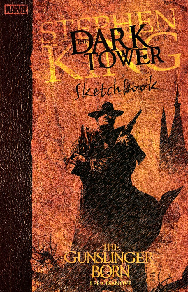 Portada ampliada de The Dark Tower Sketchbook: The Gunslinger Born
