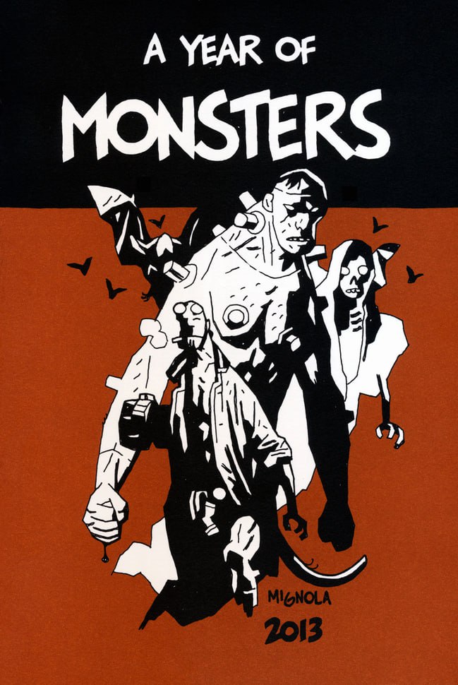 Portada ampliada de A YEAR OF MONSTERS