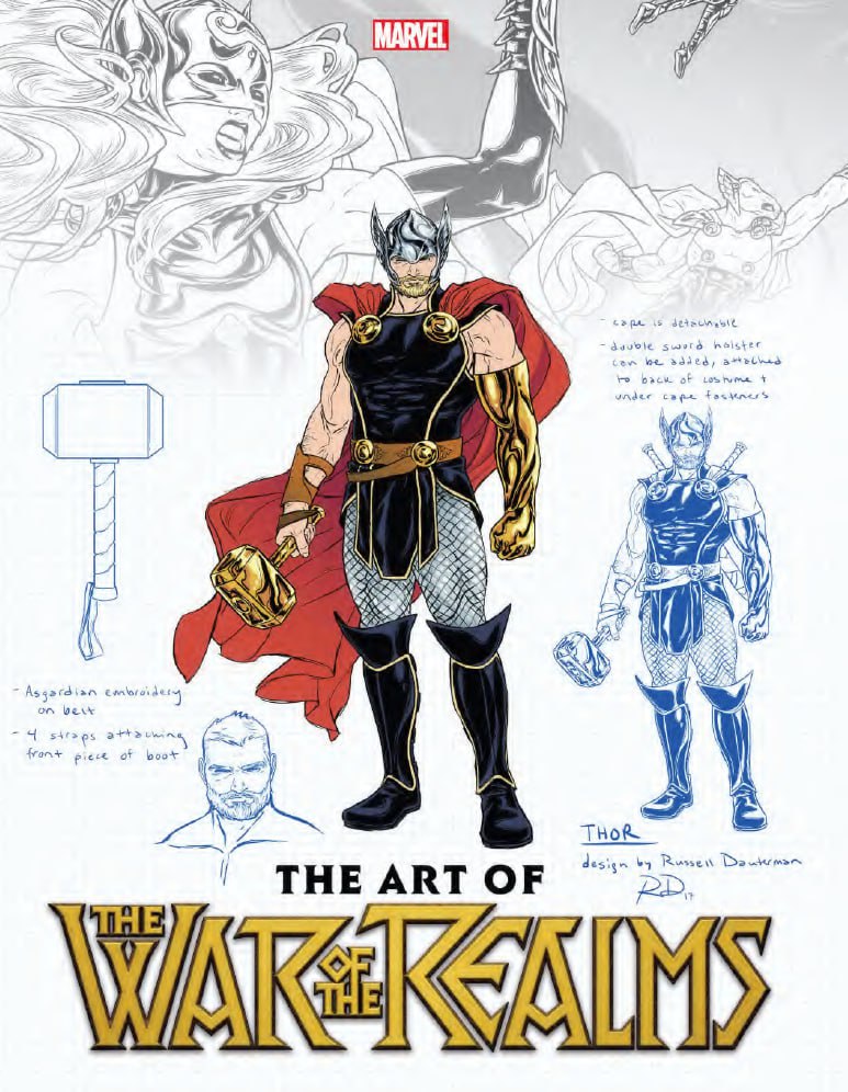 Portada ampliada de THE ART OF THE WAR OF THE REALMS